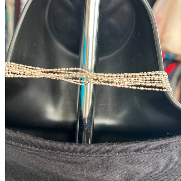 Lariat Rope Gold V Necklace - Picture 5 of 6